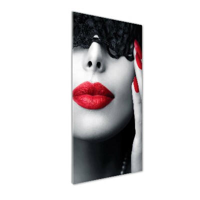 Cuadro de vidrio templado 4mm para pared vertical Máscara de encaje