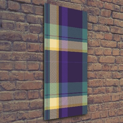 Cuadro de vidrio templado 4mm para pared vertical Textura a cuadros