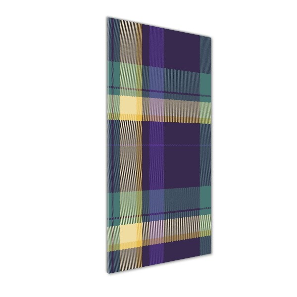 Cuadro de vidrio templado 4mm para pared vertical Textura a cuadros