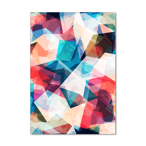 Fotocuadro de cristal elegante para hogar vertical Mosaico abstracto