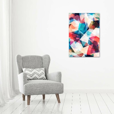 Fotocuadro de cristal elegante para hogar vertical Mosaico abstracto