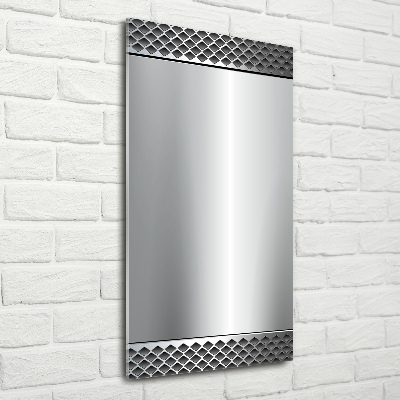 Fotocuadro de cristal elegante para hogar vertical Fondo de metal