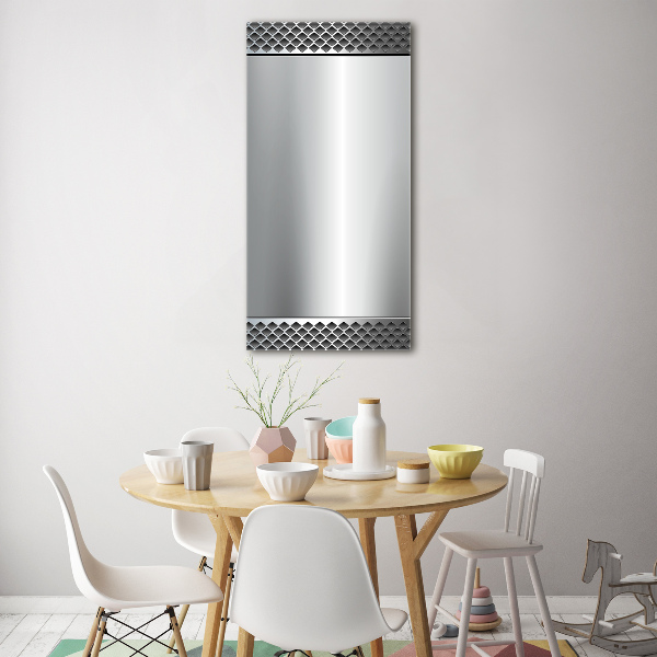 Fotocuadro de cristal elegante para hogar vertical Fondo de metal