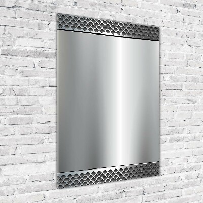 Fotocuadro de cristal elegante para hogar vertical Fondo de metal