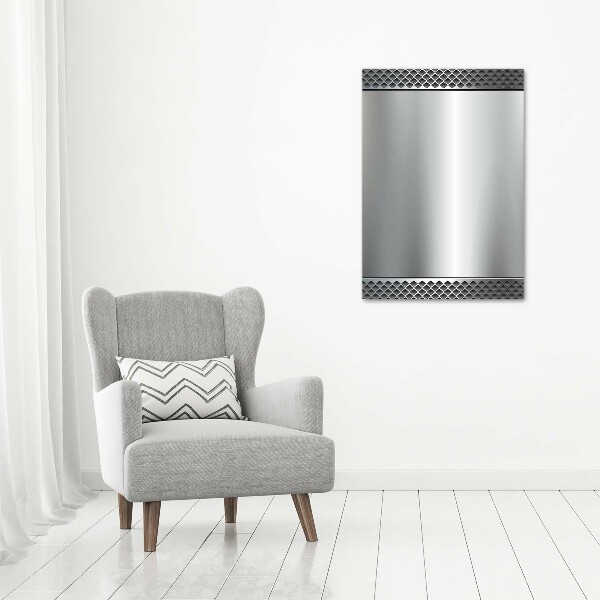 Fotocuadro de cristal elegante para hogar vertical Fondo de metal