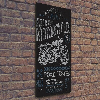 Cuadro de vidrio templado 4mm para pared vertical Automotor