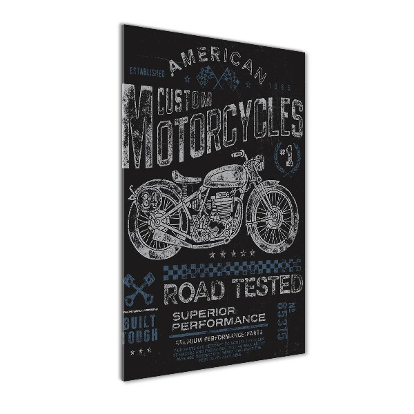 Cuadro de vidrio templado 4mm para pared vertical Automotor