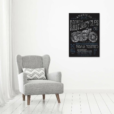 Cuadro de vidrio templado 4mm para pared vertical Automotor