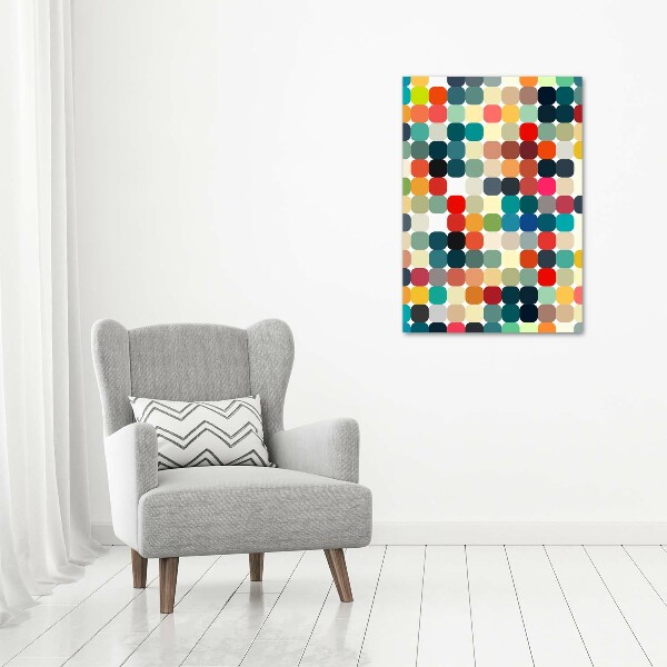Cuadro de cristal moderno efecto brillo vertical Fondo geométrico