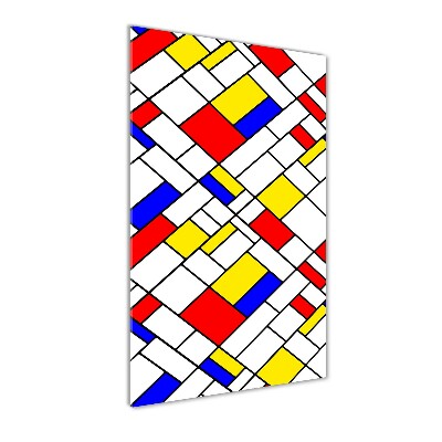 Cuadro de vidrio templado 4mm para pared vertical Abstracción