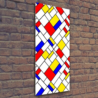 Cuadro de vidrio templado 4mm para pared vertical Abstracción