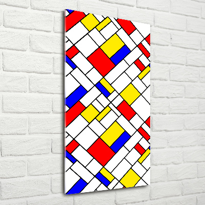 Cuadro de vidrio templado 4mm para pared vertical Abstracción