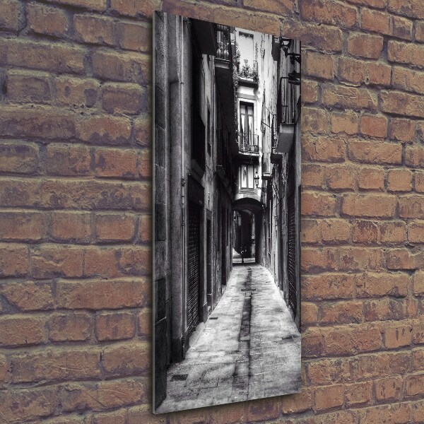 Cuadro decorativo en cristal con canto pulido vertical Barcelona, ​​España