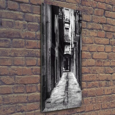 Cuadro decorativo en cristal con canto pulido vertical Barcelona, ​​España