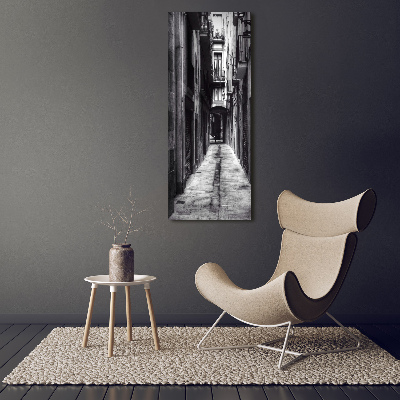 Cuadro decorativo en cristal con canto pulido vertical Barcelona, ​​España