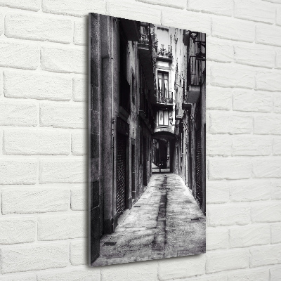 Cuadro decorativo en cristal con canto pulido vertical Barcelona, ​​España