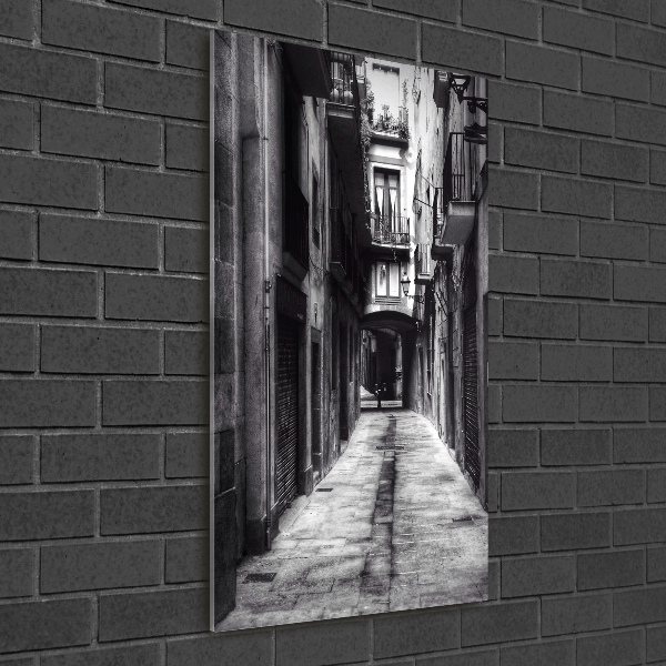 Cuadro decorativo en cristal con canto pulido vertical Barcelona, ​​España