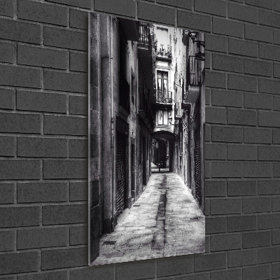 Cuadro decorativo en cristal con canto pulido vertical Barcelona, ​​España