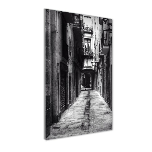 Cuadro decorativo en cristal con canto pulido vertical Barcelona, ​​España