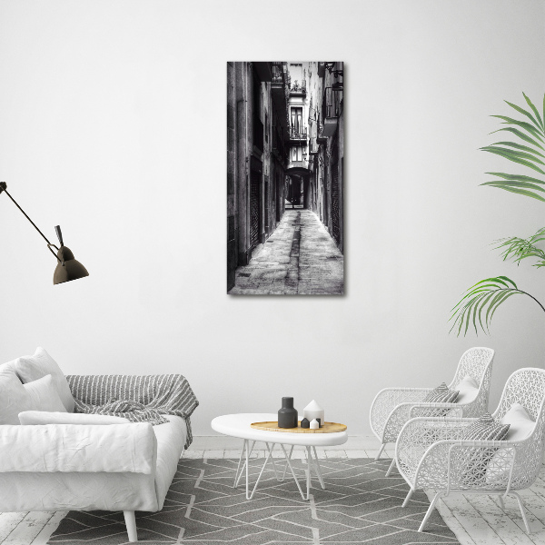 Cuadro decorativo en cristal con canto pulido vertical Barcelona, ​​España