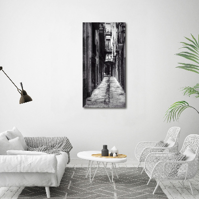 Cuadro decorativo en cristal con canto pulido vertical Barcelona, ​​España