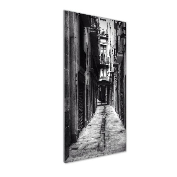 Cuadro decorativo en cristal con canto pulido vertical Barcelona, ​​España