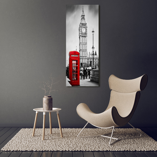 Cuadro de vidrio templado 4mm para pared vertical Big Ben de Londres