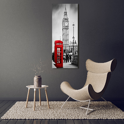 Cuadro de vidrio templado 4mm para pared vertical Big Ben de Londres