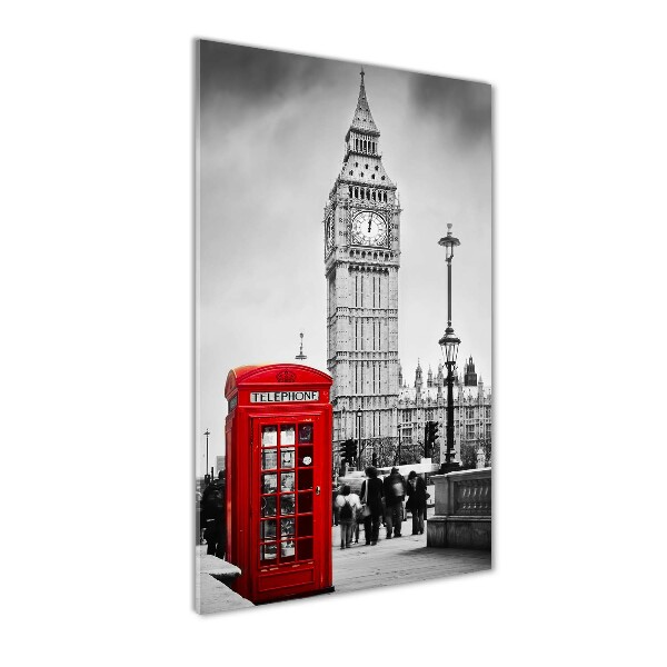 Cuadro de vidrio templado 4mm para pared vertical Big Ben de Londres