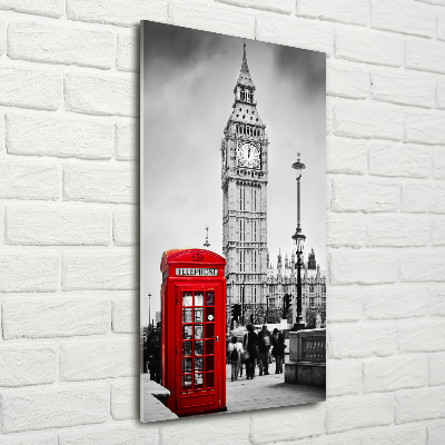 Cuadro de vidrio templado 4mm para pared vertical Big Ben de Londres