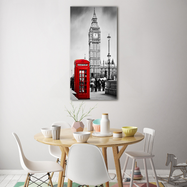 Cuadro de vidrio templado 4mm para pared vertical Big Ben de Londres