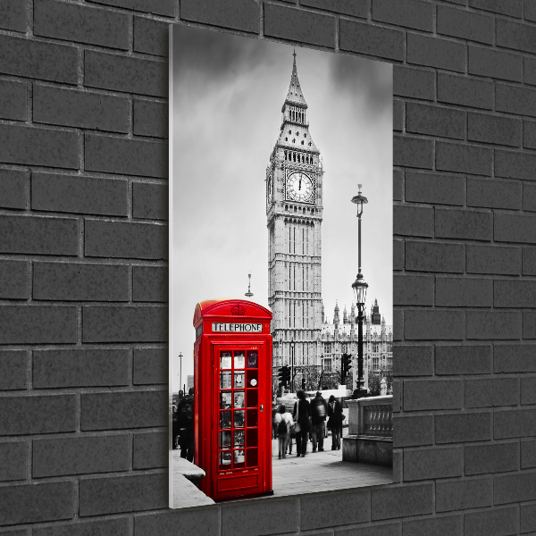Cuadro de vidrio templado 4mm para pared vertical Big Ben de Londres