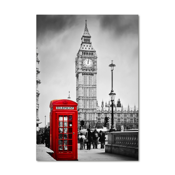 Cuadro de vidrio templado 4mm para pared vertical Big Ben de Londres