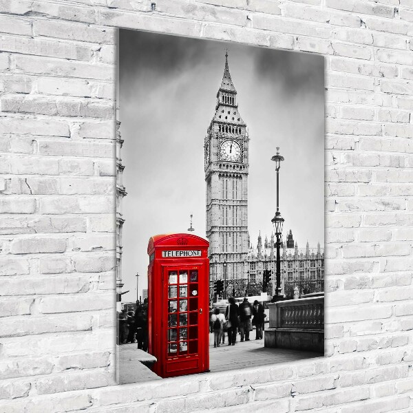 Cuadro de vidrio templado 4mm para pared vertical Big Ben de Londres