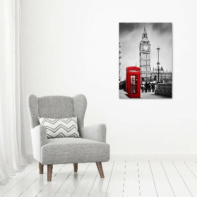 Cuadro de vidrio templado 4mm para pared vertical Big Ben de Londres