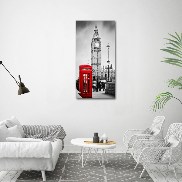 Cuadro de vidrio templado 4mm para pared vertical Big Ben de Londres