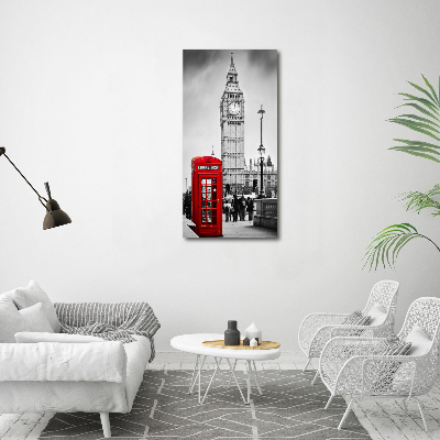 Cuadro de vidrio templado 4mm para pared vertical Big Ben de Londres