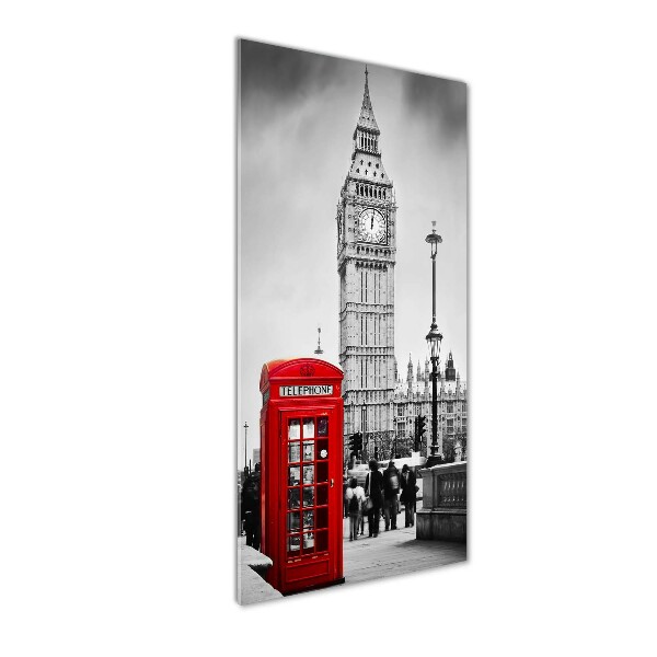 Cuadro de vidrio templado 4mm para pared vertical Big Ben de Londres