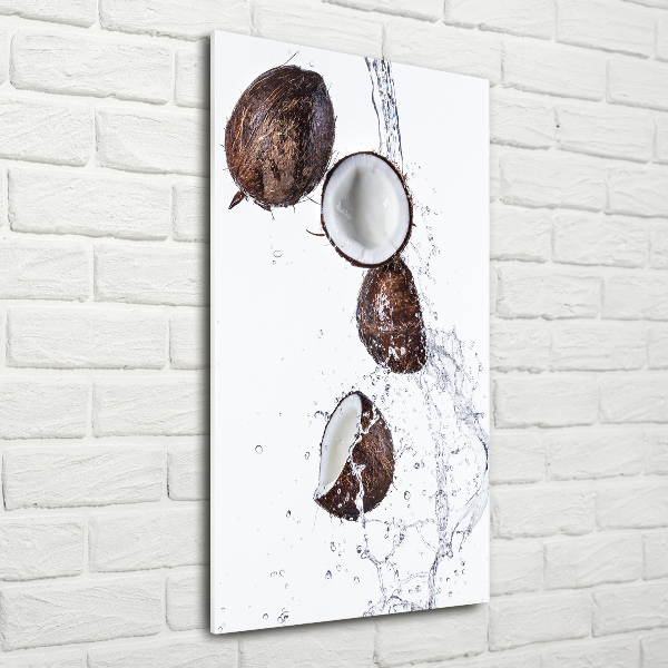 Cuadro de vidrio templado 4mm para pared vertical Coco