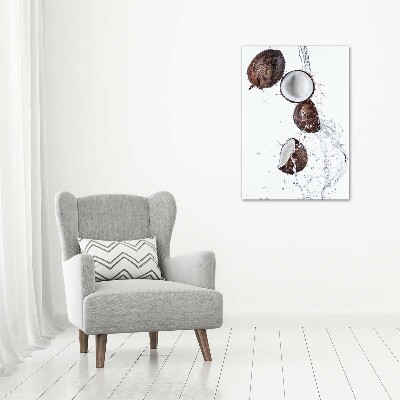 Cuadro de vidrio templado 4mm para pared vertical Coco