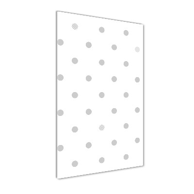 Cuadro de vidrio templado 4mm para pared vertical Puntos y corazones
