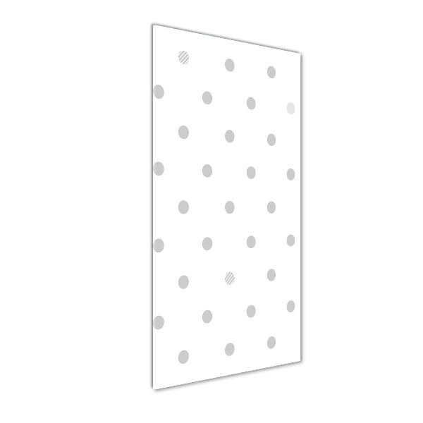 Cuadro de vidrio templado 4mm para pared vertical Puntos y corazones