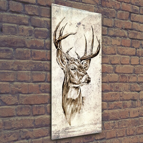 Cuadro de vidrio templado 4mm para pared vertical Ciervo