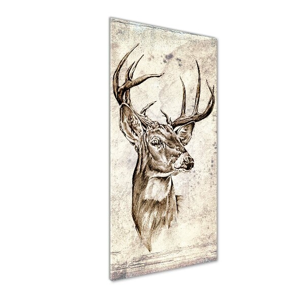 Cuadro de vidrio templado 4mm para pared vertical Ciervo