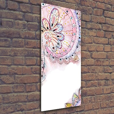 Cuadro de vidrio templado 4mm para pared vertical Patrón abstracto