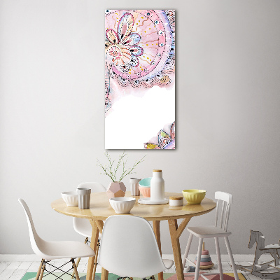 Cuadro de vidrio templado 4mm para pared vertical Patrón abstracto