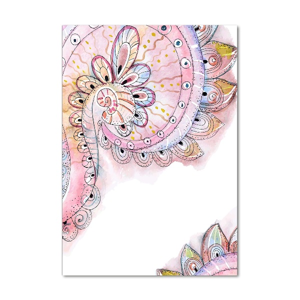 Cuadro de vidrio templado 4mm para pared vertical Patrón abstracto