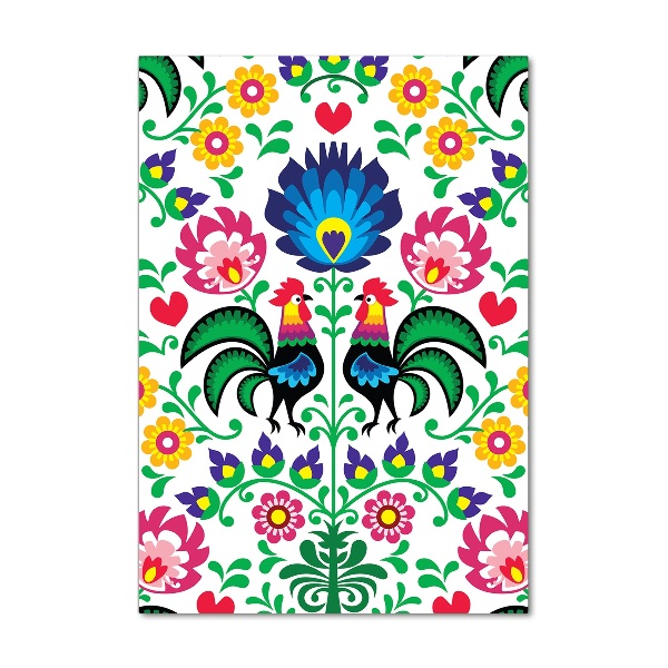 Foto obraz szkło hartowane pionowy Wzór etniczny