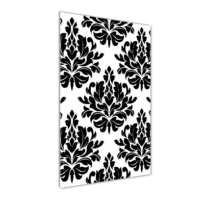 Cuadro de cristal moderno efecto brillo vertical Adornos