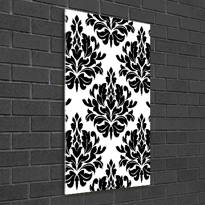 Cuadro de cristal moderno efecto brillo vertical Adornos